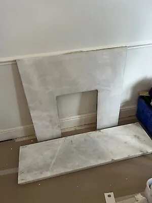 Marble Hearth And Back Panel And Mantle Piece • £75