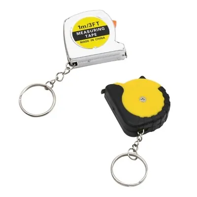 Small Tape Measure Keychain Pocket Mini Tape Measure With Twin Scale Metal Ruler • £3.41