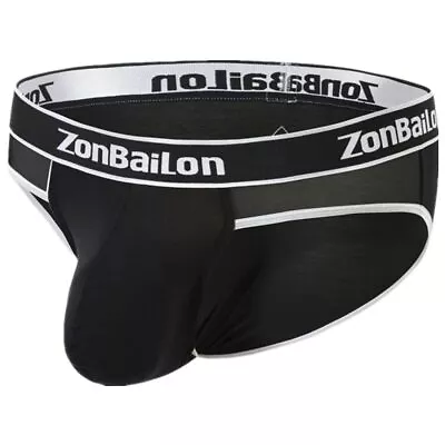 ZONBAILON Men's Sexy Panties Raised Enhanced Low Waist Elastic Tabless Briefs • $9.91