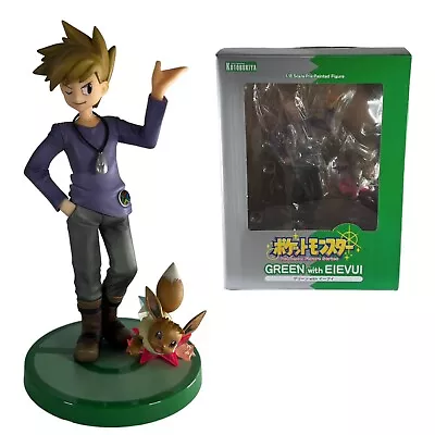 Pokemon Gary Oak With Eevee 1/8 Scale PVC Figure Statue Boxed Kotobukiya • £79.99