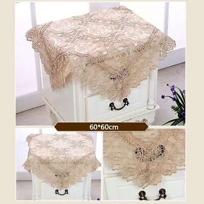 Coffee Vintage Lace Table Cloth Cover Floral Tablecloth Wedding Home Decor 1 X • $29.27