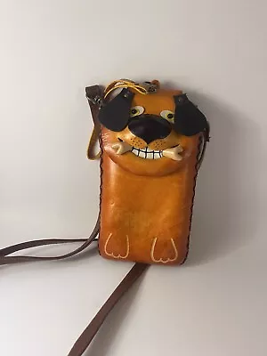 Handmade 3D Dog And Bone Handbag Wristlet Android IPhone Purse Boho Leather  • $18.99