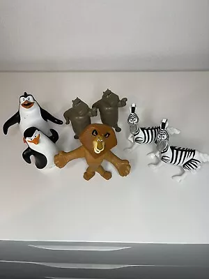 Madagascar Character Bundle Lot Of 7 Zebra Monkey Hippo Lion • $15