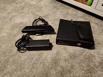 Microsoft Xbox 360 S 250GB Console W/ Kinect - Model 1439 And Power Supply • $65