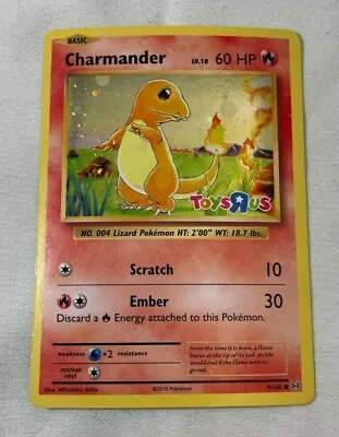 Charmander Toys R Us Stamped Promo - Evolutions - Pokemon Card TCG • $30.95
