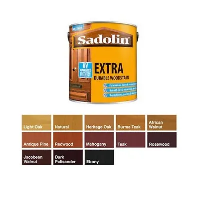£16.79 • Buy Sadolin Extra Durable Woodstain - All Colours - All Sizes