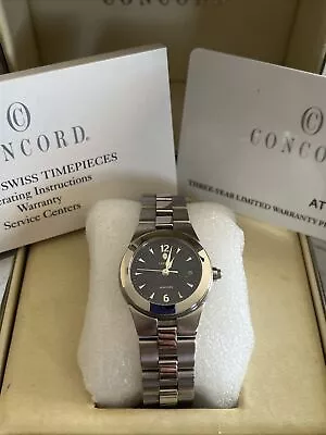 Concord Mariner 14-36-1851 26mm Blue Dial Stainless Steel Ladies Quartz Watch • $210