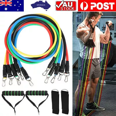 11x 150lbs Resistance Bands Set-Resistance Loops-Exercise Bands-Workout Bands • $25.95