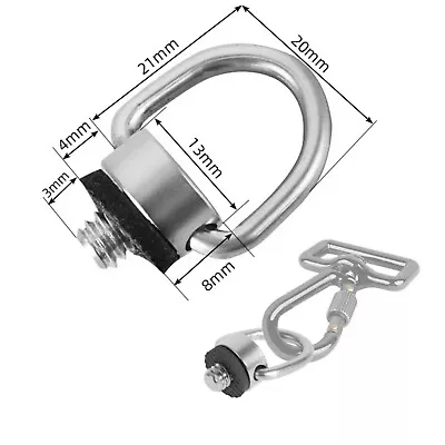 Camera 1/4  Screw Mount  D-Ring Strap Adapter Stainless Steel • $5.99