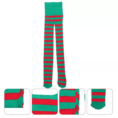  Christmas Pantyhose Rainbow Clown Socks Gym Trousers High Waist Xmas Pants • £9.48
