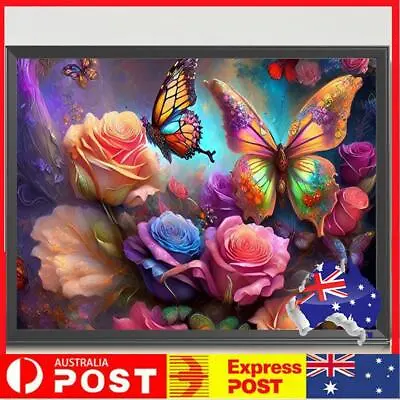 $11.89 • Buy 5D DIY Full Round Drill Diamond Painting Flower Kit Home Decoration Art Craft