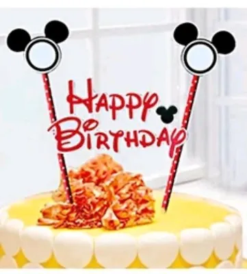 Mickey Mouse Birthday Cake Topper Decoration Party Supplies. • $3.99