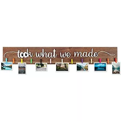 Anyzal Look What We Made Sign With Clips Artwork Display Kid Art Organizer Ph... • $50.55