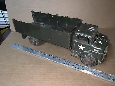 Vintage Antique Mark Lumar Heavy Pressed Steel Military Truck • $44.99