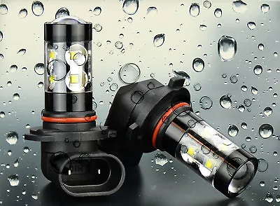 JDM TOP 2x 50W H10 9145 High Power LED CREE 6000K Super White Fog Lights Bulbs • $8.40