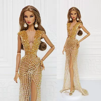 Evening Gown Mermaid Dress Fashion Royalty Fr2 Nuface Silkstone Barbie Doll D060 • $139.99