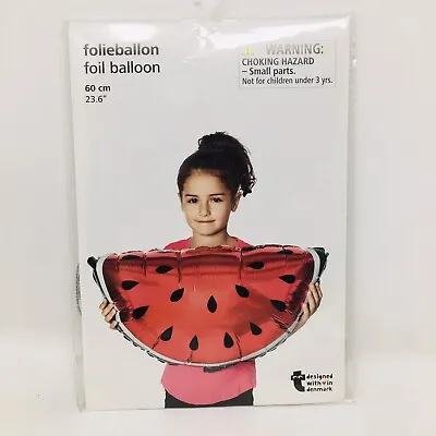 Watermelon Mylar Foil Balloon Party Decoration Large 23.6” Birthday Celebration • $3.75