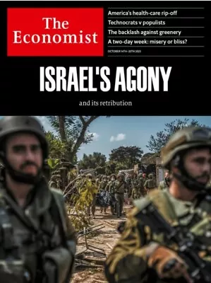 The Economist Magazine- Israel's Agony- October 2023- BRAND NEW • $12.95