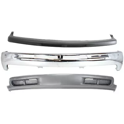 Front Bumper Valance Kit For 1999-2002 Chevrolet Silverado 1500 Chrome Steel • $365.78