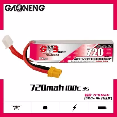 3s 11.1v LiPo 720mah 100c/200c Battery Mobula Drone Whoop FPV • $28.95