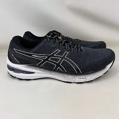 Asics GT-2000 10 Running Shoes Black Gray White Men's Size 9 • $69.99