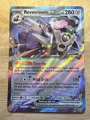 Revavroom Ex - 156/197 - Ultra Rare - Obsidian Flames - NM/M - Pokemon Card • $3.95