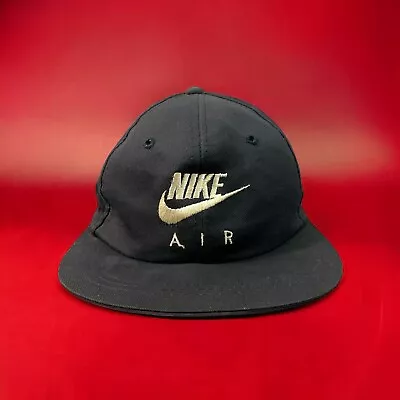 VTG 80s Nike Air Spellout Swoosh Strapback Hat Cap • $19.97