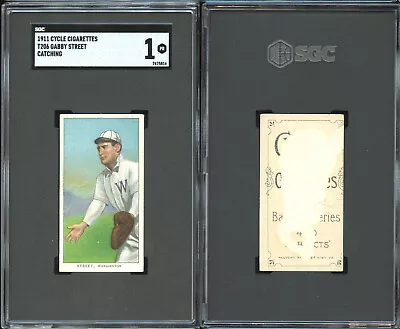 T206 Gabby Street Catching ~~ SGC 1 ~~ Cycle 460 Back • $199.99