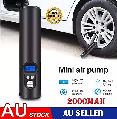 Portable Smart Air Mini Compressor Hand Held Tire Pump For Bike Motorbike Ball • $60.99