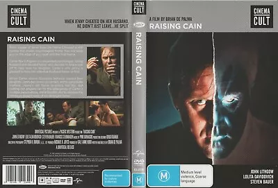 Raising Cain   Cinema Cult (DVD 2018) A5   Region 4 • £6.17