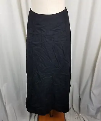 Vintage Eddie Bauer Lined Wool Aline Voluminous Twirl Skirt Womens Size 8 Black • $49.99