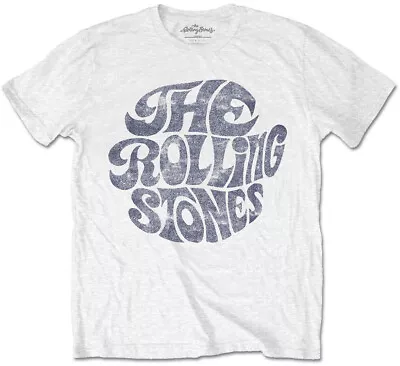 Rolling Stones Vintage 70s Logo White T-Shirt NEW OFFICIAL • $38.38