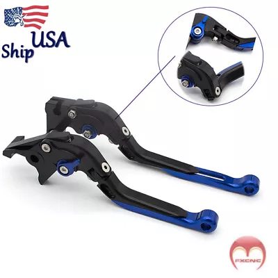 Black For Yamaha YFM700 Raptor 700R 2008-2020 Folding Extend Brake Clutch Levers • $28.19