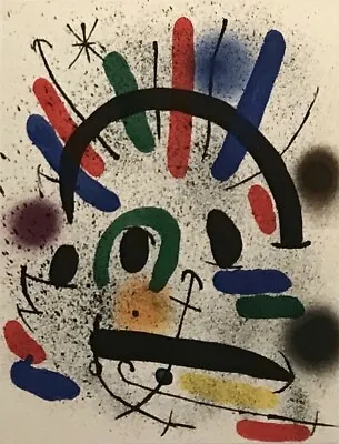Joan Miro Plate II From Miro Lithographe I • $395