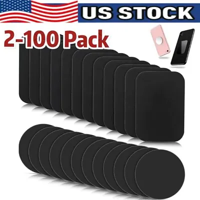 2-100 Metal Plates Adhesive Sticker Replace For Magnetic Car Lot Phone Holder • $28.92