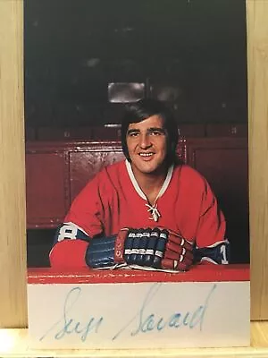 Vintage Montreal Canadiens Serge Savard Autograph Postcard • $15
