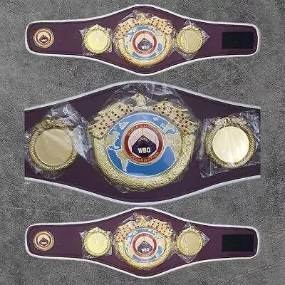 WBO Super World Boxing Championship Boxing Belt Custom Made Metal Plates MINI • $58.99