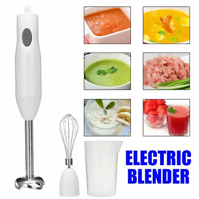 Electric Stainless Steel Portable Stick Hand Blender Mixer Food Processor Home • £3.20