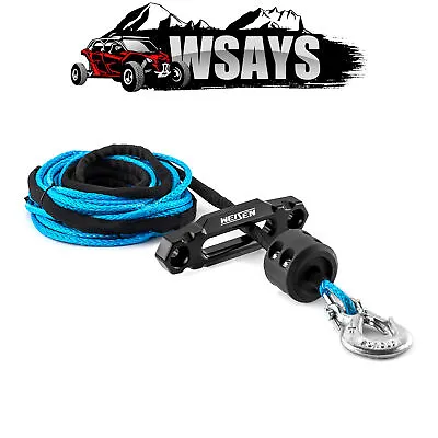 WSAYS 4 7/8  Fairlead+1/4  X 50' Synthetic Winch Rope Hook Set For ATV UTV RZR • $23.99