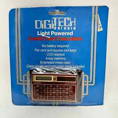 £16.28 • Buy DigiTech Light Powered Credit Card Calculator NEW