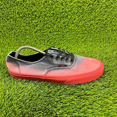 Vans Authentic Lo Pro Skate Mens Size 12 Red Athletic Casual Shoes Sneakers TC6D • $39.99