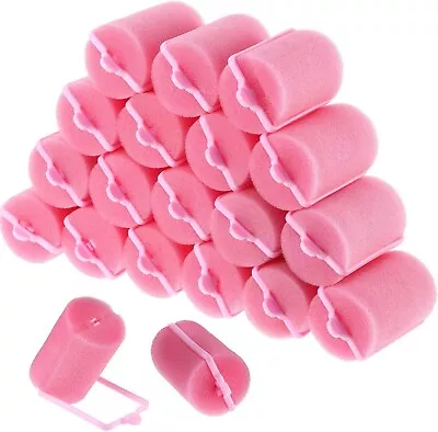 18 Pieces Sponge Hair Rollers Large Soft Foam Hair Styling Curlers 40 Mm Large • £7.69