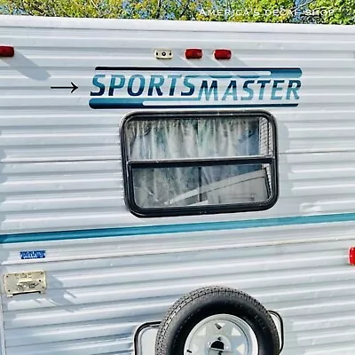 $54.99 • Buy KIT Sportmaster Travel Trailer Camper RV Decals 1PC OEM New Oracle 40” Vintage