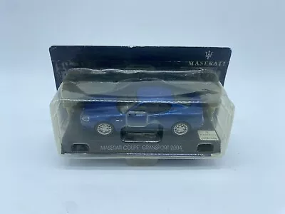 Model Car Maserati Coupe’ Gransport 2004 Blue - Edicola - Scale 1:43 • $10.66