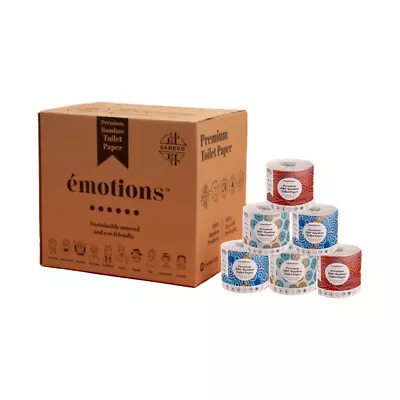 48PK Emotions First Nations Art 100% Bamboo 3 Ply Premium Toilet Paper Rolls • $84