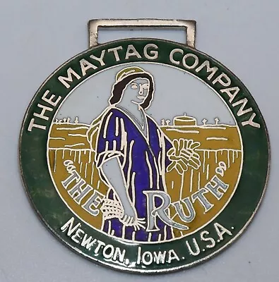 Maytag The Ruth Enamel Watch Fob Fob Of The Month 39 Newton Iowa • $19.99