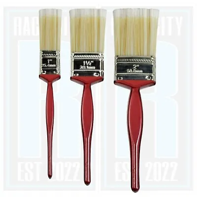 Pack Of 1/2/3 Paint Brush Set Painting Decorating Advanced Durable Fine Bristles • £2.89