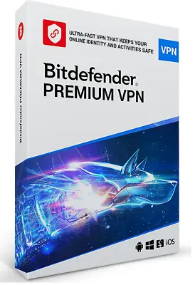 £18.99 • Buy Bitdefender PREMIUM VPN Unlimited 2023 10 Devices 1 Year PC| Mac |Android | IOS