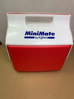 Vintage Mini Mate Cooler By Igloo Red And White • $10