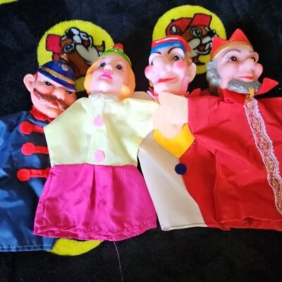 $19.99 • Buy 4x Vintage Mr. Rogers Neighborhood Hand Puppets King Queen